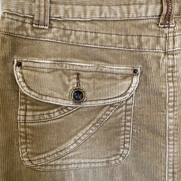 Billabong Brown Corduroy Mini/Mid length Casual Skirt. Sz 6 - Picture 5 of 15